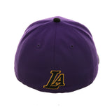 Exclusive New Era 59Fifty Los Angeles Lakers Word Hat - 2T Purple,Black