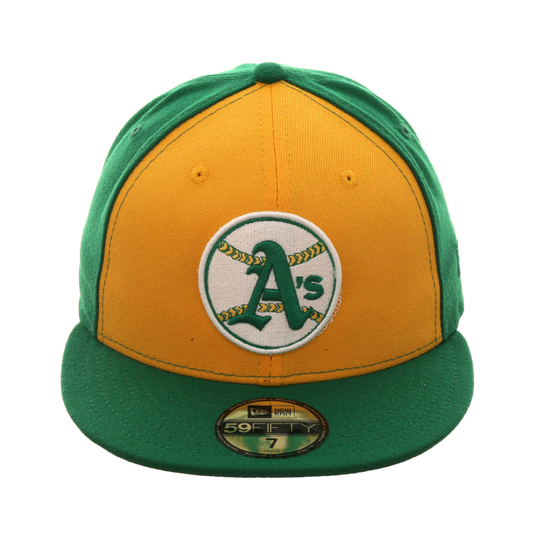 New Era 59Fifty Oakland Athletics 1968 Hat - Green, White – Hat Club