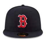 New Era Authentic Collection 59Fifty Boston Red Sox 2018 World Series Patch Game Hat - Navy