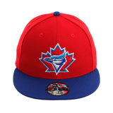 Exclusive New Era 59Fifty Toronto Blue Jays 1997 Hat - 2T Red, Royal