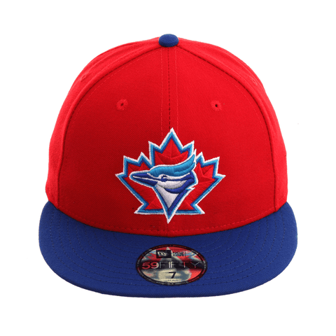 Exclusive New Era 59Fifty Toronto Blue Jays 1997 Hat - 2T Red, Royal