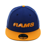 Exclusive New Era 59Fifty Los Angeles Rams 1984 Hat - 2T Royal, Gold