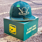 Dionic New Era 59Fifty Octoslugger Paddy Hat - Green, Metallic Gold