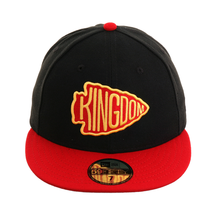 Exclusive New Era 59Fifty Kansas City Chiefs Kingdom Fitted Hat - 2T Black, Red