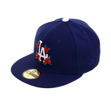 Exclusive New Era 59Fifty Los Angeles Dodgers Floral Hat - Royal