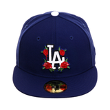 Exclusive New Era 59Fifty Los Angeles Dodgers Floral Hat - Royal