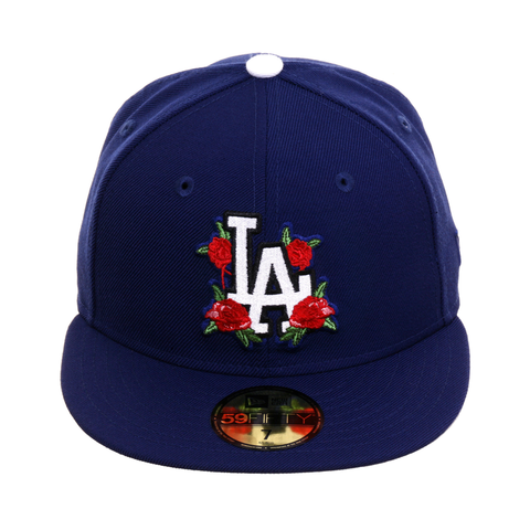 Exclusive New Era 59Fifty Los Angeles Dodgers Floral Hat - Royal