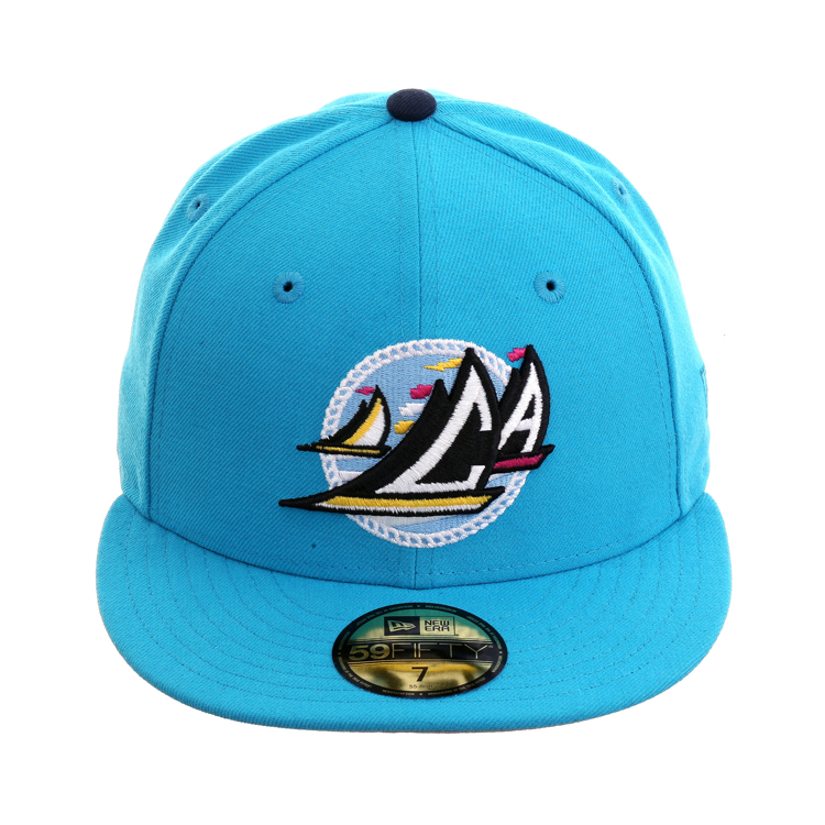 Exclusive New Era 59Fifty California Sails Hat - Neon Blue