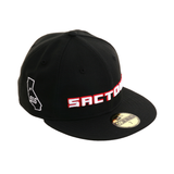 Exclusive New Era 59Fifty Sacramento Kings Sactown 916 Hat - Black