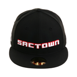 Exclusive New Era 59Fifty Sacramento Kings Sactown 916 Hat - Black