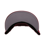 Exclusive New Era 59Fifty New Jersey Initials Rose Hat - Maroon, Infrared