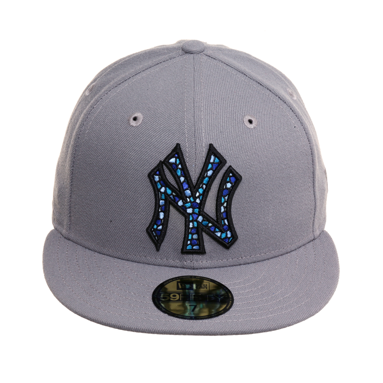 Exclusive 59Fifty New York Yankees Mosaic Hat - Storm Gray, Light Blue