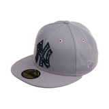 Exclusive 59Fifty New York Yankees Mosaic Hat - Storm Gray, Light Blue