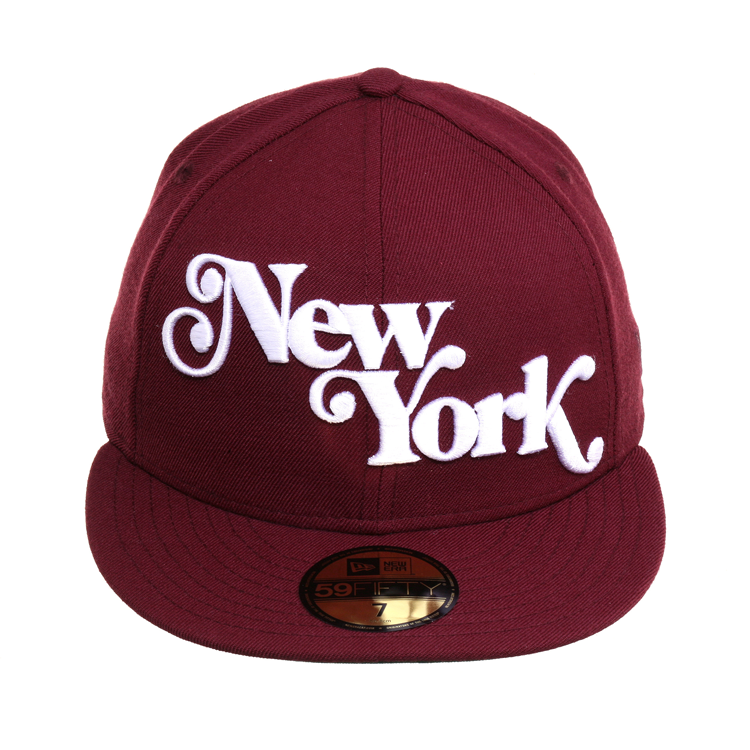 Exclusive 59Fifty New York Fancy Hat - Maroon, White