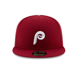 Authentic Collection New Era 59Fifty Philadelphia Phillies Alternate 2 Hat - Cardinal