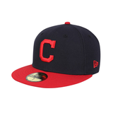 Authentic Collection New Era 59Fifty Cleveland Indians Home Hat - Navy