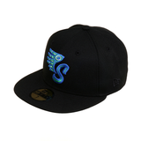 Exclusive New Era 59Fifty S Wing Hat - Black, Royal