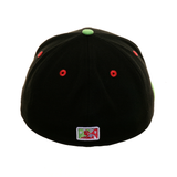 Exclusive New Era 59Fifty Lake County Picantes Hat - 2T Black, Lime Green