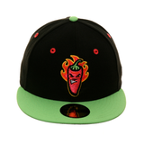 Exclusive New Era 59Fifty Lake County Picantes Hat - 2T Black, Lime Green