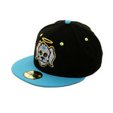 Exclusive New Era 59Fifty Charleston Perros Santos Hat - 2T Black, Light Blue