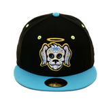 Exclusive New Era 59Fifty Charleston Perros Santos Hat - 2T Black, Light Blue