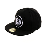 Exclusive New Era 59Fifty Brooklyn Nets Pixel Hat - Black