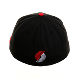 Exclusive New Era 59Fifty Portland Trailblazers Pixel Hat - 2T Black, Red