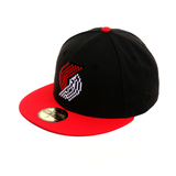 Exclusive New Era 59Fifty Portland Trailblazers Pixel Hat - 2T Black, Red