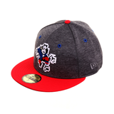 Exclusive New Era 59Fifty Philadelphia 76ers Ben Pixel Hat - 2T Graphite, Red