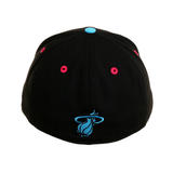 Exclusive New Era 59Fifty Miami Heat Pixel Hat - 2T Black, Light Blue