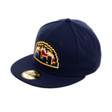 Exclusive New Era 59Fifty Denver Nuggets Alternate Pixel Hat - Navy