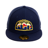 Exclusive New Era 59Fifty Denver Nuggets Alternate Pixel Hat - Navy