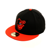 Exclusive New Era 59Fifty Baltimore Orioles Pixel Hat - 2T Black, Orange