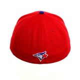 Exclusive New Era 59Fifty Toronto Blue Jays Pixel Hat - 2T Red, Royal