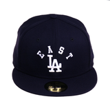 Exclusive 59Fifty Los Angeles Dodgers East LA Arch Hat - Navy, White