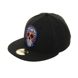 Exclusive New Era 59Fifty Los Angeles Dodgers Sugar Skull Hat - Black