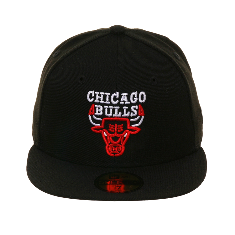 Exclusive New Era 59Fifty Chicago Bulls Neon Hat - Black