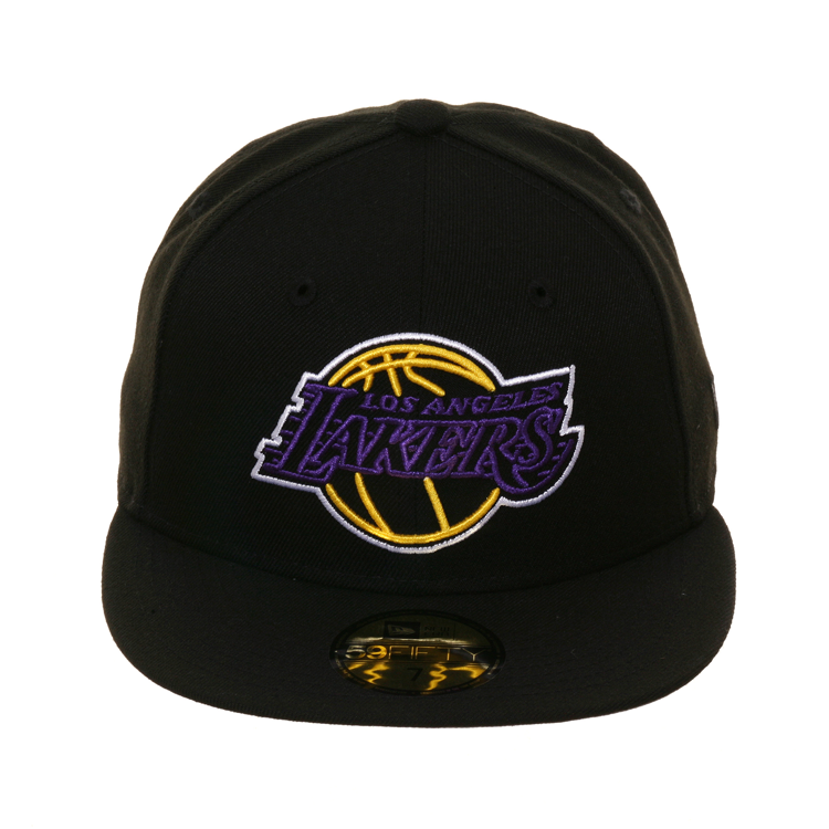 Exclusive New Era 59Fifty Los Angeles Lakers Neon Hat - Black