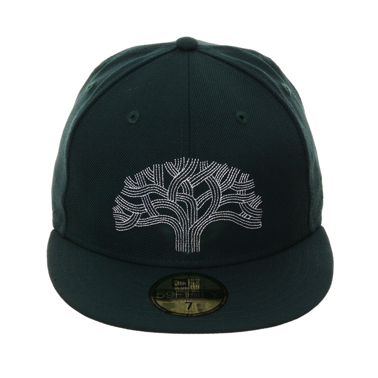 Exclusive New Era 59Fifty The Town Tree Hat - Green, White