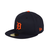 59Fifty Detroit Tigers Road Hat - Navy, Orange