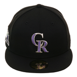 Exclusive New Era 59Fifty Colorado Rockies 1998 All Star Game Patch Hat - Black