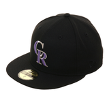 Exclusive New Era 59Fifty Colorado Rockies 1998 All Star Game Patch Hat - Black