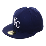 Exclusive New Era 59Fifty Kansas City Royals Game Hat - Royal