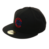 Exclusive 59Fifty Chicago Cubs BP Neon Hat - Black