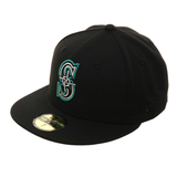 Exclusive 59Fifty Seattle Mariners Neon Hat - Black