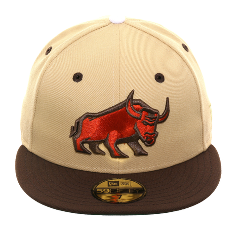 New Era 59Fifty Thrill SF Geneva Bulls Fitted Hat - 2T Stone, Brown