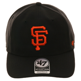 47 Brand San Francisco Giants Captain RL Snapback Game Hat - Black