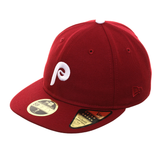 Exclusive New Era 59Fifty Philadelphia Phillies 1970 Retro Crown Hat - Cardinal