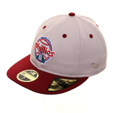 Exclusive New Era 59Fifty Philadelphia Phillies 1984 Retro Crown Hat - 2T Stone, Cardinal