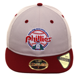 Exclusive New Era 59Fifty Philadelphia Phillies 1984 Retro Crown Hat - 2T Stone, Cardinal